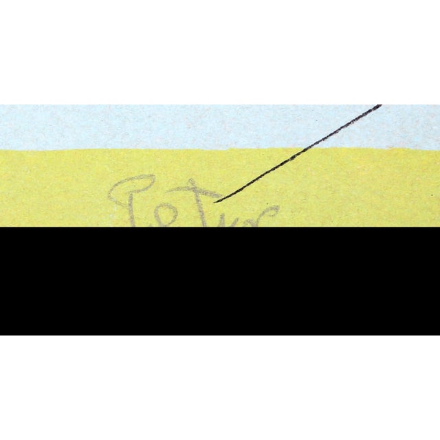 A lithograph by American artist, Dimitri Petrov (1919 - 1986) that is "Untitled - Walking Figure" from 1975. This...