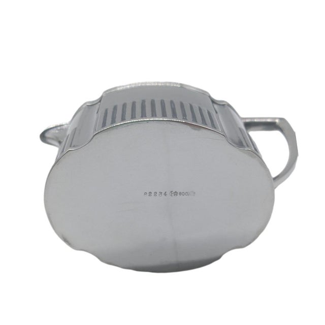 800 Hallmarked Silver Tea Set from Wilhelm Binder, Germany, 1890s, Set of 6 For Sale - Image 17 of 18