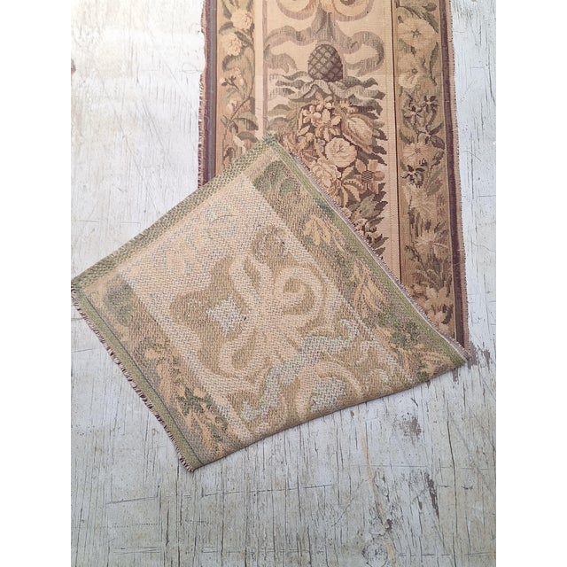 Antique French Aubusson-Style Tapestry Architectural Border Panel For Sale - Image 9 of 9