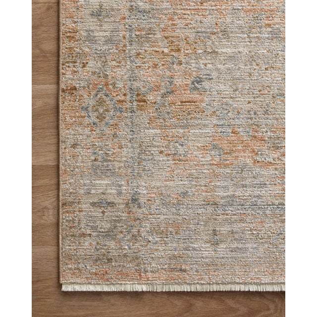 2020s Jean Stoffer x Loloi Katherine Terracotta / Smoke 18" x 18" Sample Rug For Sale - Image 5 of 10