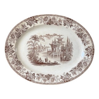 Madras Serving Platter by Brownfield & Sons For Sale