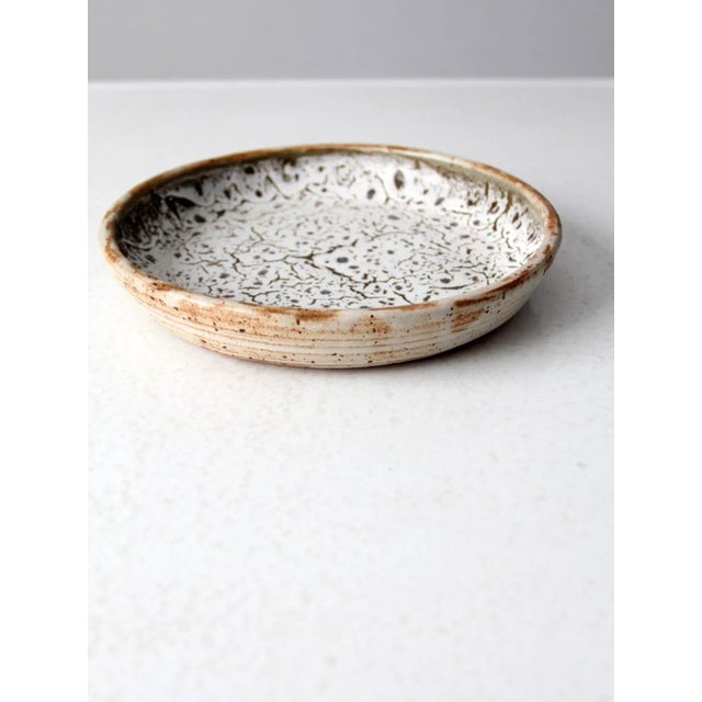 1970s Studio Pottery Plate For Sale - Image 4 of 11