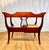 Duncan Phyfe Graceful Vintage Duncan Phyfe Style Harp Mahogany Gossip Bench /Telephone Table For Sale - Image 4 of 7