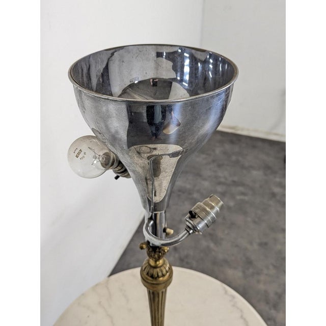 Neoclassical Brass Table Lamp For Sale - Image 5 of 8