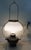 Antique C1887 Bradley & Hubbard Milk Glass Cast Iron Hanging Lantern Electrified Lamp For Sale - Image 13 of 15