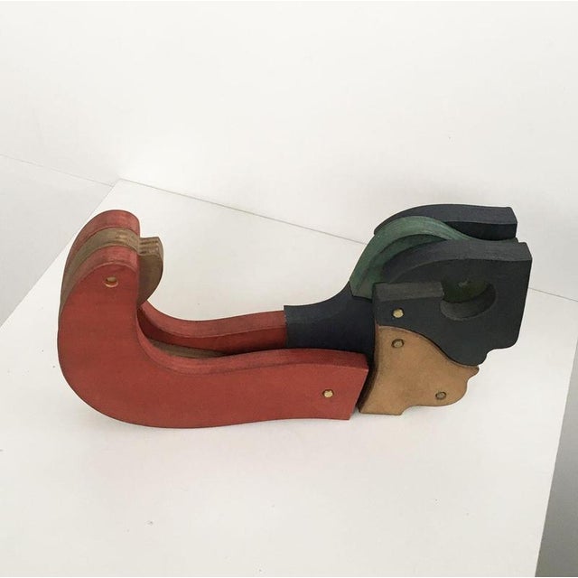 Bruno Chersicla, Kinetic Sculpture, 1980, Wood For Sale - Image 6 of 15