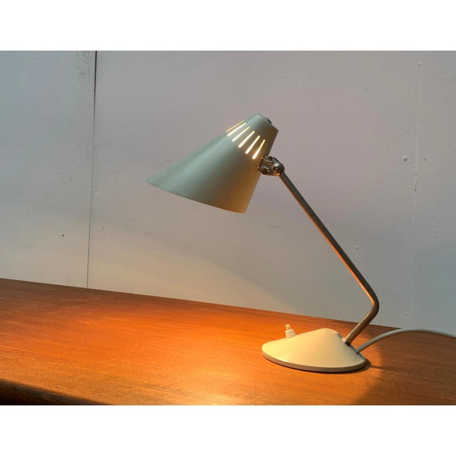 Gray Mid-Century Table Lamp For Sale - Image 8 of 18