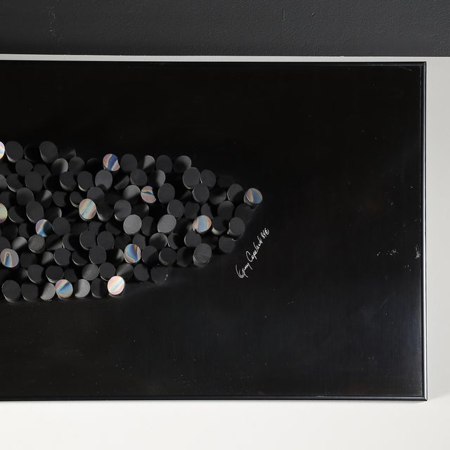 Mid-Century Abstract Angular Topographical Wall Sculpture Signed Gary Copeland For Sale - Image 9 of 15