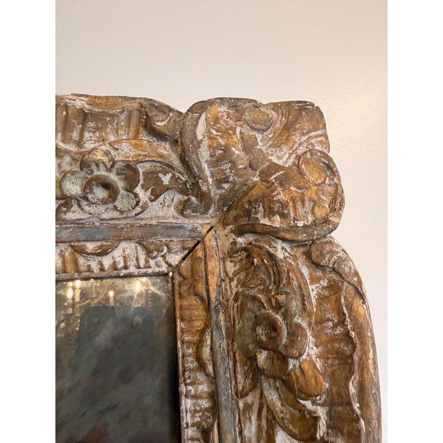 19th Century French Louis Philippe Giltwood Mirror With Original Mercury Glass For Sale - Image 4 of 9