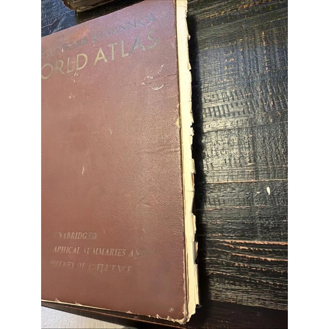 The Encyclopedia Britannica World Atlas 1947 is a comprehensive reference book that contains a wealth of information about...