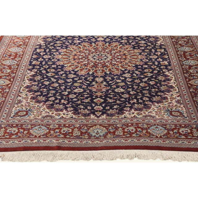 Vintage Persian Qum Rug, 03'04 X 04'10 For Sale - Image 4 of 10