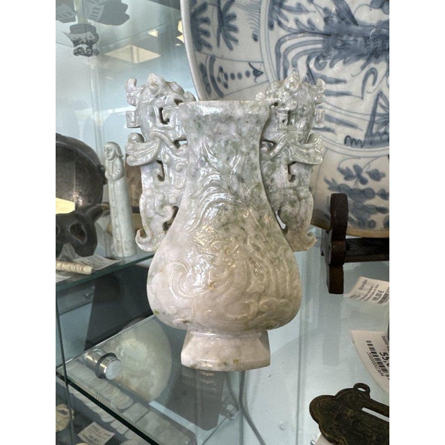 Late 19th Century Jadeite Hu Vase, China For Sale - Image 5 of 7