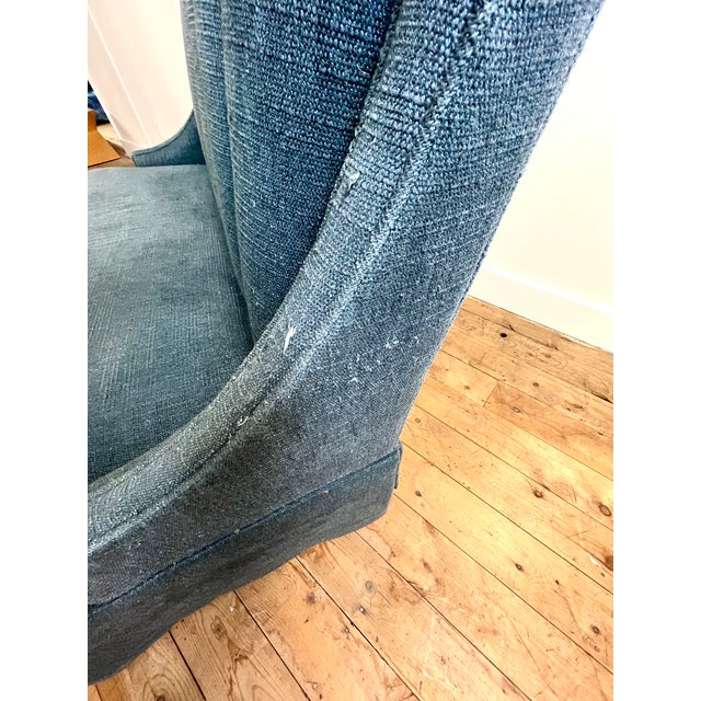 Kravet Kravet Duet Banquette With Vertical Channel Back and Dressmaker Skirt For Sale - Image 4 of 5