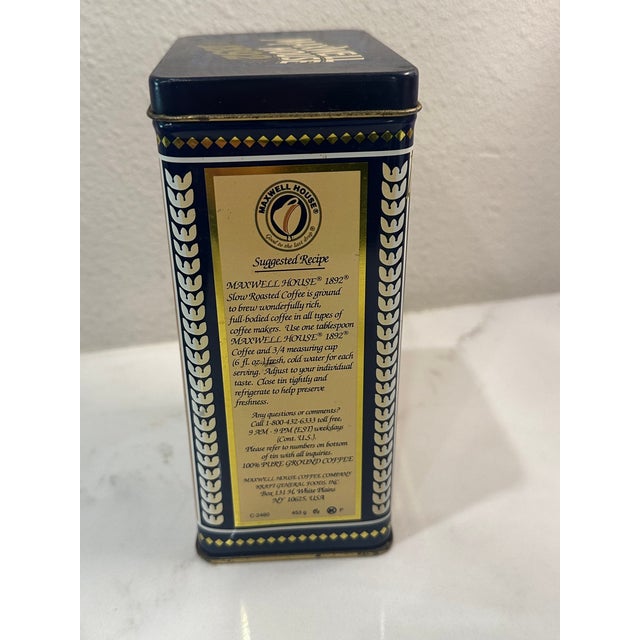 American Vintage Maxwell House 1892 Commemorative Coffee Tin - 100th Anniversary Edition For Sale - Image 3 of 5