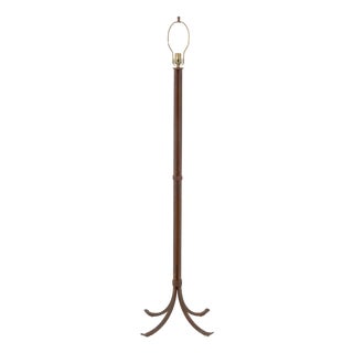 Christopher Thomson Style Wrought Iron Floor Lamp For Sale