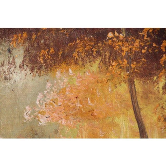 Antique French Provincial Oil on Canvas Painting For Sale In Palm Springs - Image 6 of 13