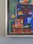Textile Mid-Century Modern 'Vibrant Interior' Vintage Original Expressive Interior Oil Painting, Framed For Sale - Image 7 of 12