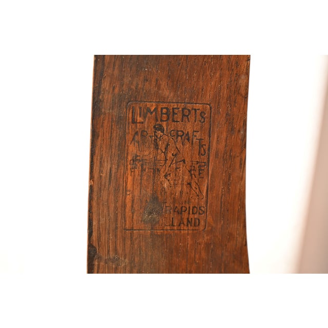 Limbert Antique Mission Oak Arts & Crafts Rocking Chair, Circa 1910 For Sale - Image 12 of 13