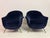 1960s Mid-Century Italian Lounge Chairs in Navy Romo Cotton Velvet, 1960s, Set of 2 For Sale - Image 5 of 18