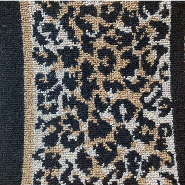 Stark Carpet- Custom Rug. Main Pattern- Leopard Rose Petite. Border- Leopard Rose Border 2. Great Condition.
