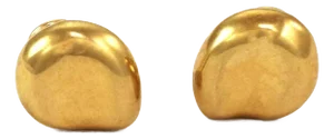 Tiffany & Co. Peretti 18k Yellow Gold Nugget Clip On Earrings, 2 Pieces