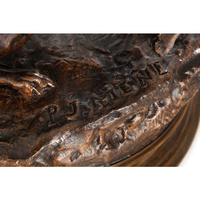 French Antique Bronze Sculpture “Scottish Hunter”, Pierre Jules Mene Ca. 1900 For Sale - Image 18 of 18