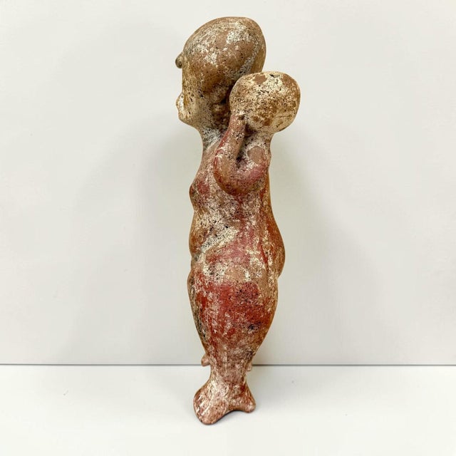 Ceramic Nayarit Chinesco Standing Female Figurine For Sale - Image 7 of 10