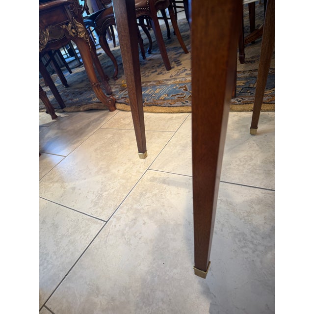 Baker Furniture Neo Classic Mahogany and Satinwood Inlaid Side Table For Sale - Image 10 of 10