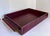 Global Views Global Views Burgundy Leather Executive Desk Tray With Leather Wrapped Handles For Sale - Image 4 of 12