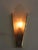French Art Deco Sconce with Brass Fixture and Glass Shade, 1930s For Sale - Image 3 of 10
