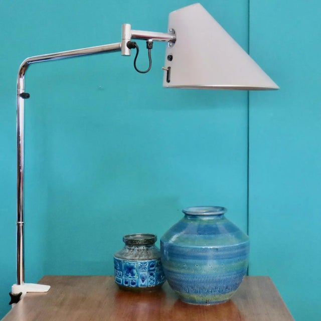 1970s Delux Tall Desk Lamp with Articulated Arm by Tord Bjorklund for Falkenbergs Belysning, 1975 For Sale - Image 5 of 11