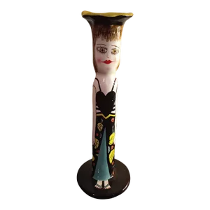 1980s Ganz Art Pottery Handpainted by Susan Pailey Porcelain Vase