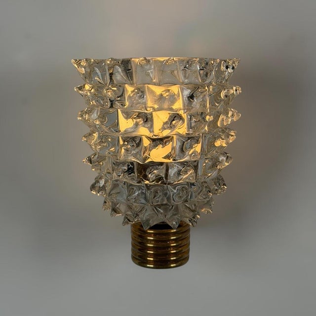 Rostrato Glass Wall Sconces by by Ercole Barovier for Barovier & Toso, 1940s, Set of 2 For Sale - Image 11 of 18