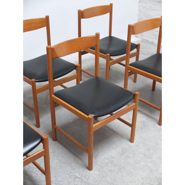 Wood Dining Chairs in Oak from Meubelatelier Vanda, 1960s, Set of 6 For Sale - Image 7 of 18