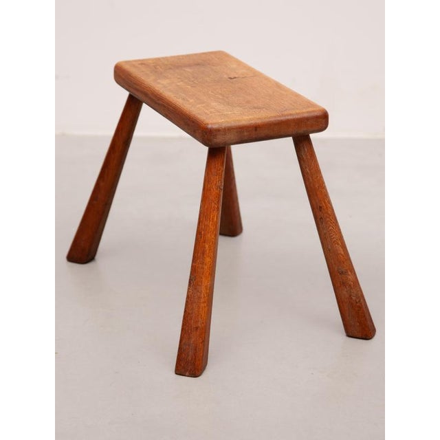 Wood Set of Brutalist Alpine Stools, 1950s For Sale - Image 7 of 18