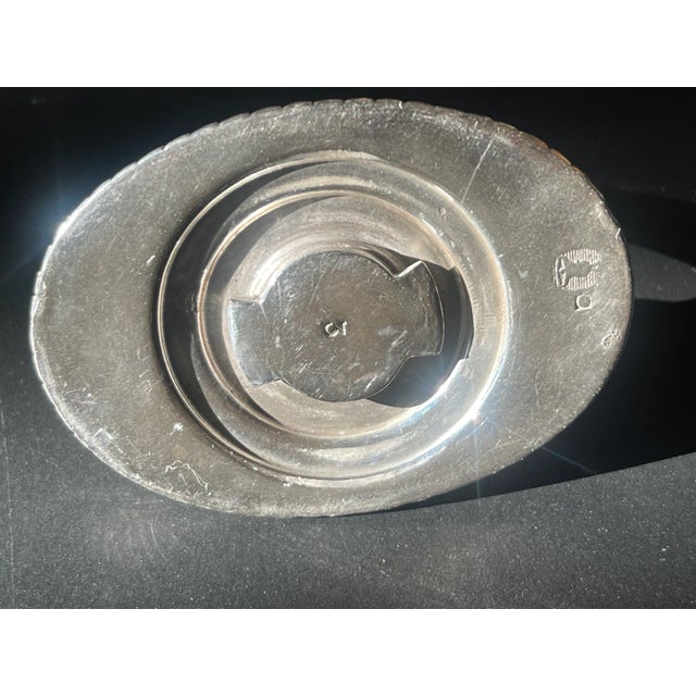 19th C. English Neoclassical Silver Entree Dish With Greek Key Detail For Sale - Image 9 of 12