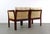 CFC Silkeborg Modular Two Seater Sofa Chairs by Illum Wikkelsø in Rosewood and Cane - a Pair For Sale - Image 4 of 9