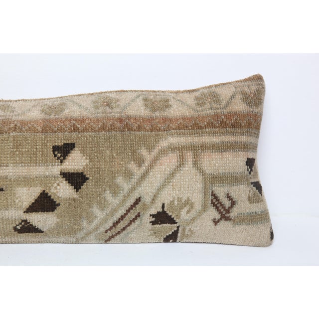 Handmade Vintage Sitting Rug Pillow Cover -12'' X 37'' For Sale - Image 4 of 8