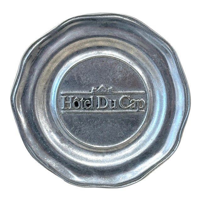 Vintage Hotel Du Cap Eden Roc Cap D’Antibes Silver Vide Poche For Sale