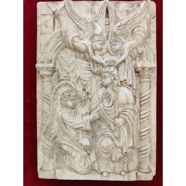 Gray 19th Century Renaissance Marble Relief For Sale - Image 8 of 12