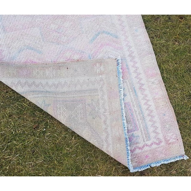 Vintage Long Kurdish Runner With Borders For Sale - Image 9 of 11