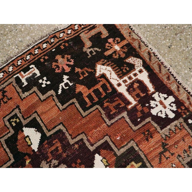 Early 20th Century Galerie Shabab Collection Early 20th Century Turkish Anatolian Throw Rug For Sale - Image 5 of 6