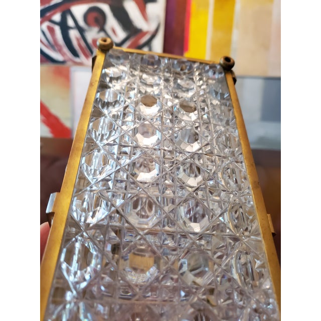 Early 20th Century Antique Baccarat Style Large Casket Jewelry Box For Sale In Boston - Image 6 of 9