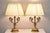 Vintage French Regency Style Brass Swans Candelabra Table Lamps - A Pair For Sale - Image 12 of 12