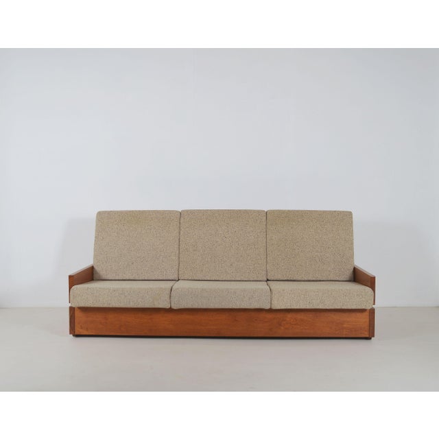 Brutalist Armchairs in Wood, 1970s, Set of 3 For Sale - Image 10 of 12