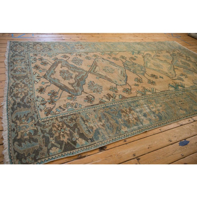 Textile 1940s Vintage Persian Malayer Asymmetric Medallion Wool Carpet For Sale - Image 7 of 11