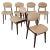 Dining Chairs in Beech Wood and Faux Leather, 1960s, Set of 6 For Sale - Image 13 of 13