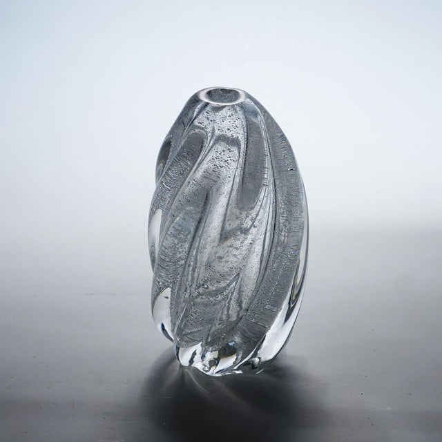 1940s Art Glass Vase With Sodium Bubbles Tapio Wirkkala for Iittala 1940s For Sale - Image 5 of 5