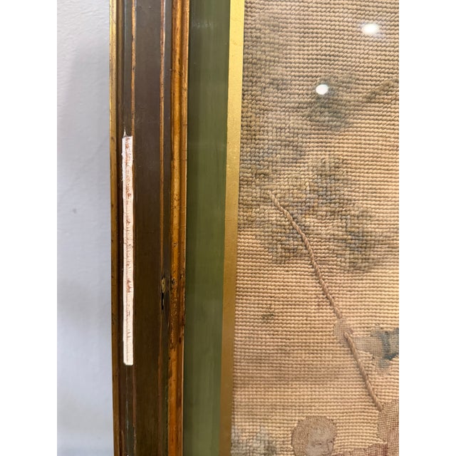 Pair of 19th-Century Figural Needlepoint & Petit Point Pastoral Panels For Sale - Image 15 of 16