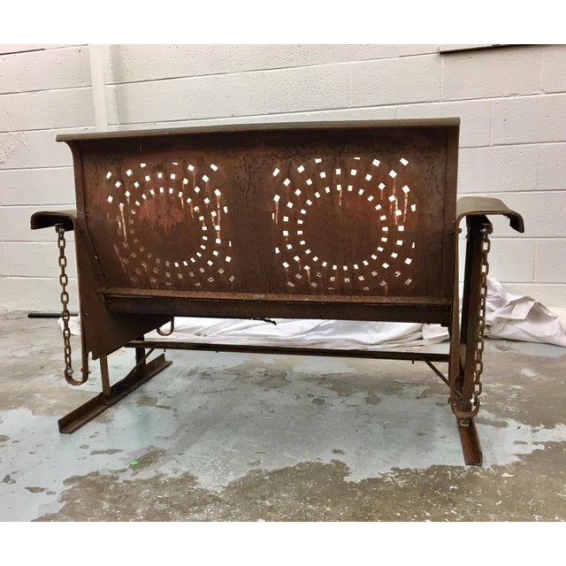 Antique Metal Glider Bench Chairish